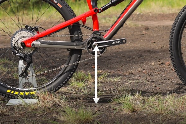 Mountain bike bottom bracket height